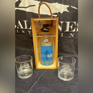Balcones Baby Blue Pot Distilled Corn Whisky Empty Bottle Gift Set